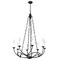 Z-Lite Arabella Chandelier, 8-Light, 28 In.W x 40.5 In.H, Matte Black/Matte Black 3500-8MB - alternate 2